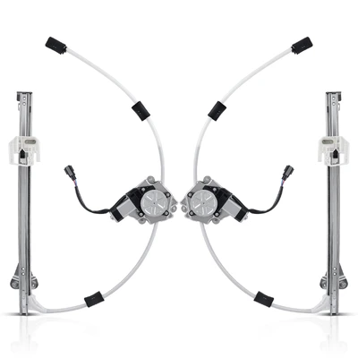 2 Pcs Rear Power Window Regulator with Motor