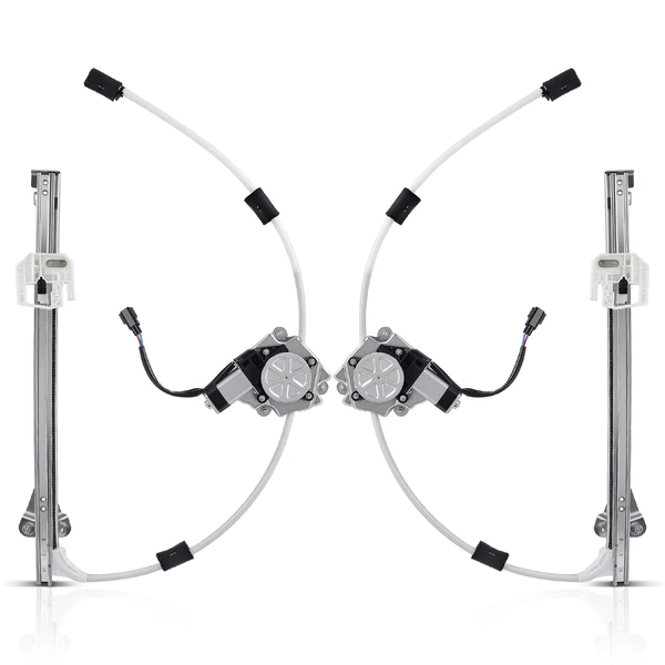 2006-2007 Jeep Liberty 2-Pc Window Regulator and Motor Kit Rear Driver & Passenger Electric with Motor A-Premium WR0186
