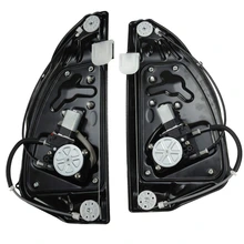 2 Pcs Rear Power Window Regulator with Motor