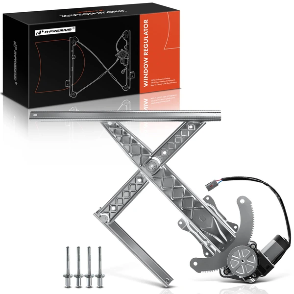 1997-1998 Ford F-250 1-Pc Power Window Regulator and Motor Assembly Front Left Driver Side Electric with Motor A-Premium WR0092