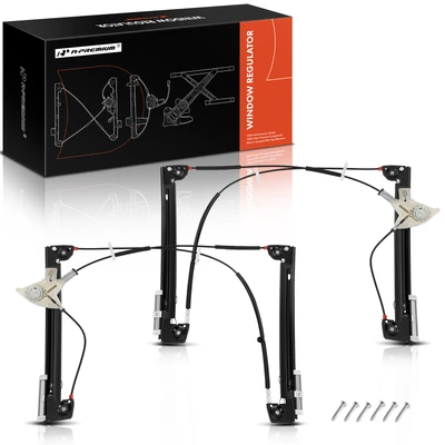 2 Pcs Front Power Window Regulator without Motor