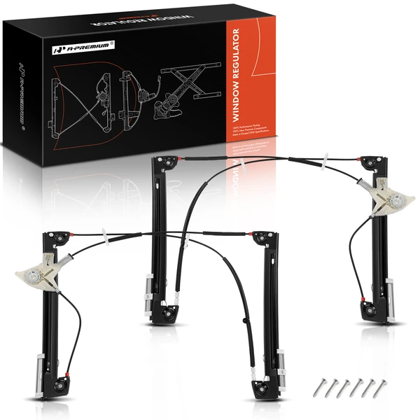 2 Pcs Front Power Window Regulator without Motor for Mini Cooper R52 R53 2005-2008