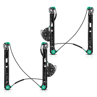 2 Pcs Front Power Window Regulator without Motor