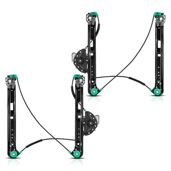 2-Pc Power Window Regulator Front Driver & Passenger Electric A-Premium WR0167