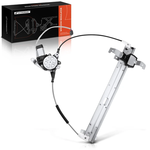 1990-1993 Lincoln Town Car 1-Pc Power Window Regulator and Motor Assembly Rear Right Passenger Side Electric with Motor A-Premium APWR1497