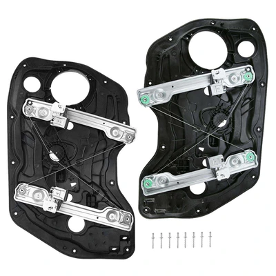 2 Pcs Front Power Window Regulator without Motor