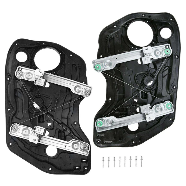 2 Pcs Front Power Window Regulator without Motor for Hyundai Elamtra 2011-2016