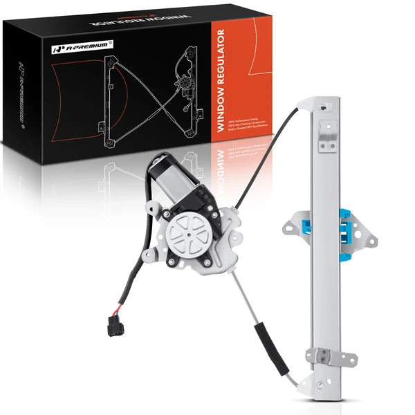 2003-2006 Mitsubishi Outlander 1-Pc Power Window Regulator and Motor Assembly Rear Left Driver Side Electric with Motor A-Premium APWR0677