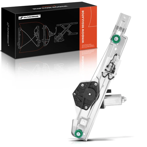 1-Pc Power Window Regulator and Motor Assembly Rear Right Passenger Side Electric with Motor A-Premium APWR2668