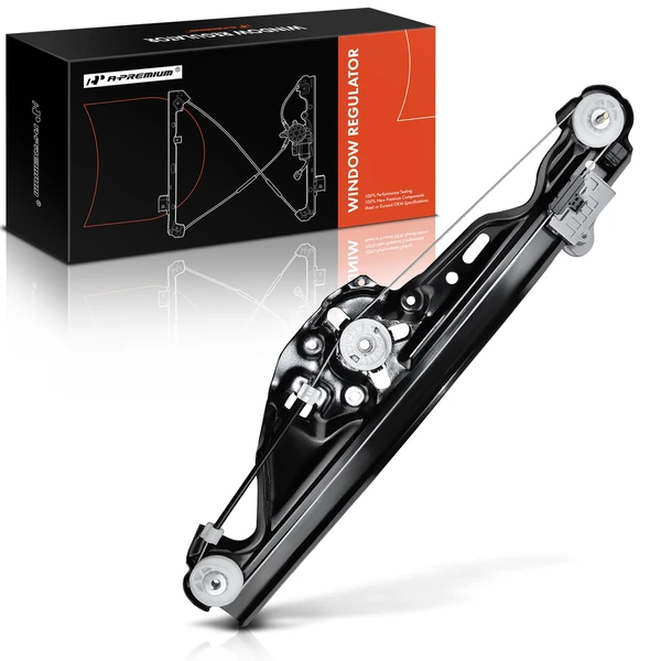 2004-2005 BMW 545i 1-Pc Power Window Regulator Rear Right Passenger Side Electric A-Premium WR0018