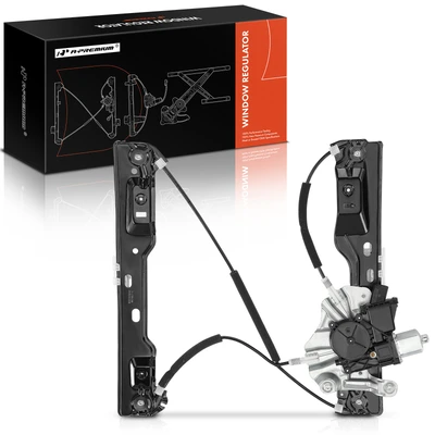 Front Passenger Power Window Regulator with Motor