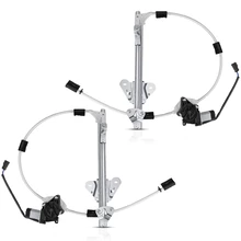 2 Pcs Front Power Window Regulator with Motor