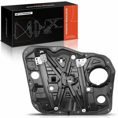 Front Passenger Power Window Regulator with Panel