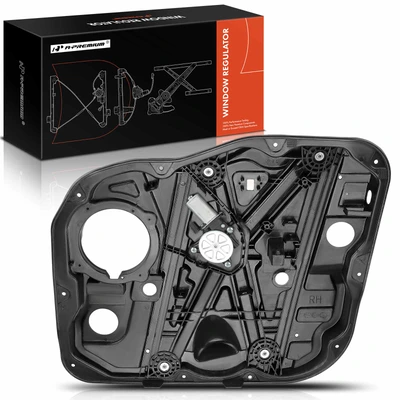 Front Passenger Power Window Regulator with Motor & Panel