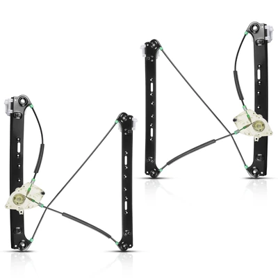 2 Pcs Front Power Window Regulator without Motor