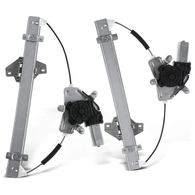 2 Pcs Front Power Window Regulator with Motor