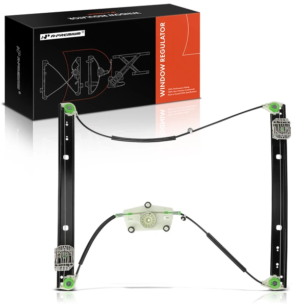 2011-2015 Audi Q7 1-Pc Power Window Regulator Front Right Passenger Side Electric A-Premium APWR3274