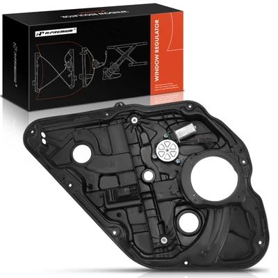 Rear Driver Power Window Regulator with Motor & Panel