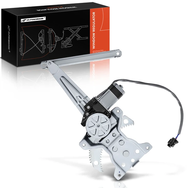 2003-2006 INFINITI G35 1-Pc Window Regulator Rear Left Driver Side with Motor A-Premium APWR3405TW