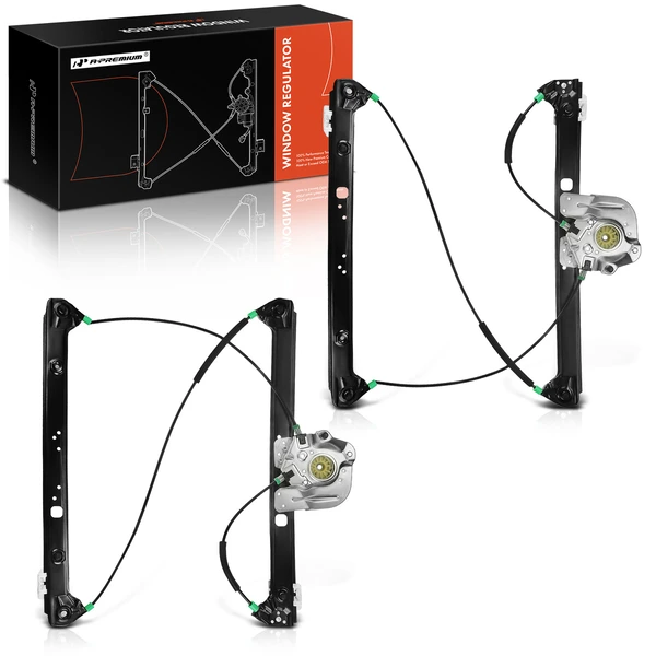 2 Pcs Front Power Window Regulator without Motor for BMW X5 E53 2000-2006