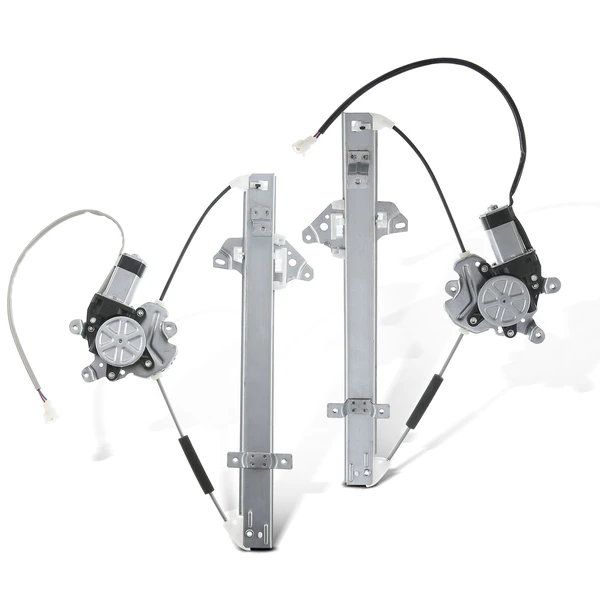 2002-2003 Mitsubishi Lancer 2-Pc Window Regulator and Motor Kit Rear Driver & Passenger Electric with Motor A-Premium APWR1066