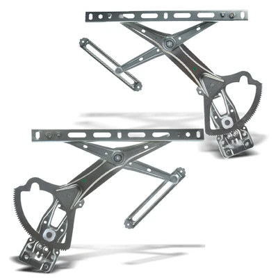 2 Pcs Front Power Window Regulator without Motor