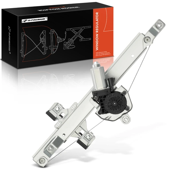 2010-2011 GMC Terrain 1-Pc Power Window Regulator Rear Right Passenger Side Electric with Motor A-Premium APWR3278