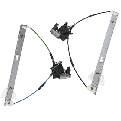 2 Pcs Front Power Window Regulator with Motor