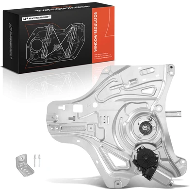 Front Driver Power Window Regulator with Panel & Motor
