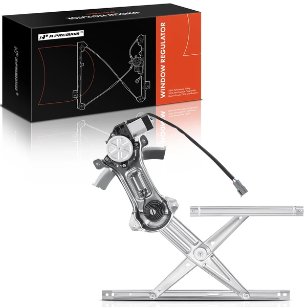 1994-2004 Ford Mustang 1-Pc Power Window Regulator and Motor Assembly Front Left Driver Side Electric with Motor A-Premium WR0101