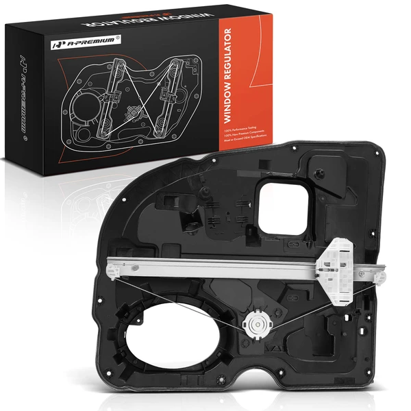 2009-2010 Dodge Ram 1500 1-Pc Power Window Regulator Rear Right Passenger Side Electric with Motor A-Premium APWR3235