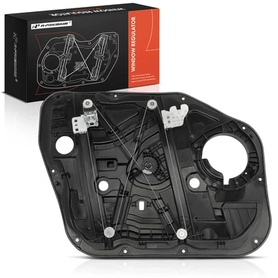 Front Passenger Window Regulator with Panel & Motor