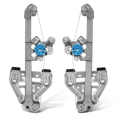 2 Pcs Rear Power Window Regulator without Motor