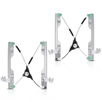 2 Pcs Front Power Window Regulator without Motor