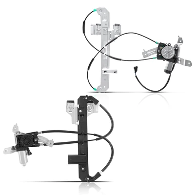 2 Pcs Rear Power Window Regulator with Motor