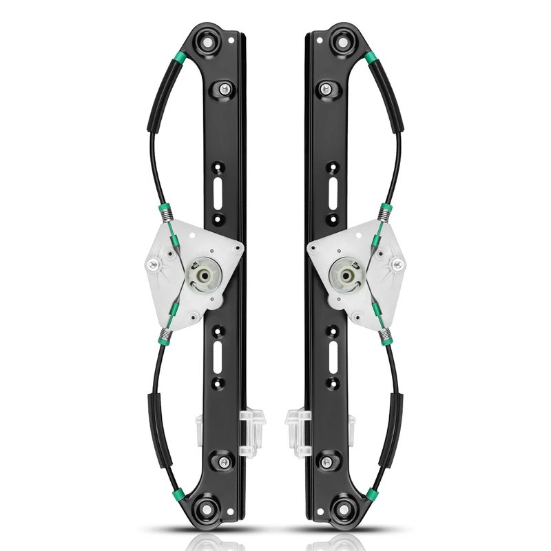 2-Pc Power Window Regulator Rear Driver & Passenger Electric A-Premium WR0172