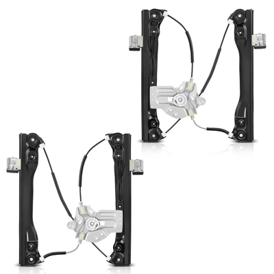 2 Pcs Front Power Window Regulator without Motor