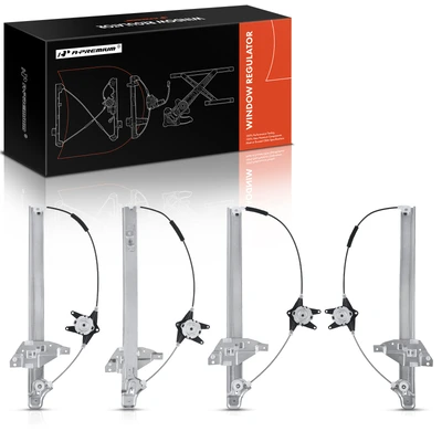 4 Pcs Front & Rear Window Regulator