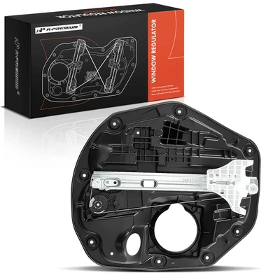 Rear Passenger Power Window Regulator with Panel & Motor