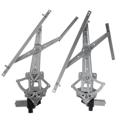 2 Pcs Front Power Window Regulator with Motor