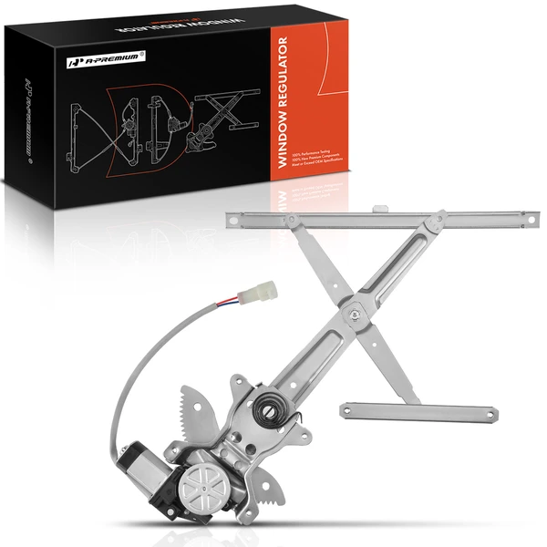 1984-1988 Toyota Pickup 1-Pc Power Window Regulator and Motor Assembly Front Right Passenger Side Electric with Motor A-Premium APWR2895