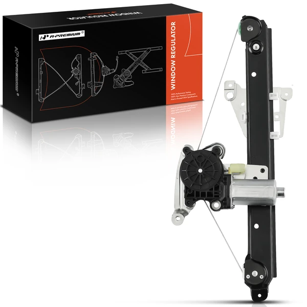 Rear Driver Power Window Regulator with 2-Pin Motor for Volvo S60 S80 V70 XC70