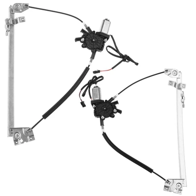 2 Pcs Front Power Window Regulator with Motor