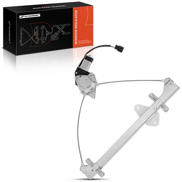 2006-2014 Honda Ridgeline 1-Pc Power Window Regulator and Motor Assembly Rear Right Passenger Side Electric with Motor A-Premium APWR2932