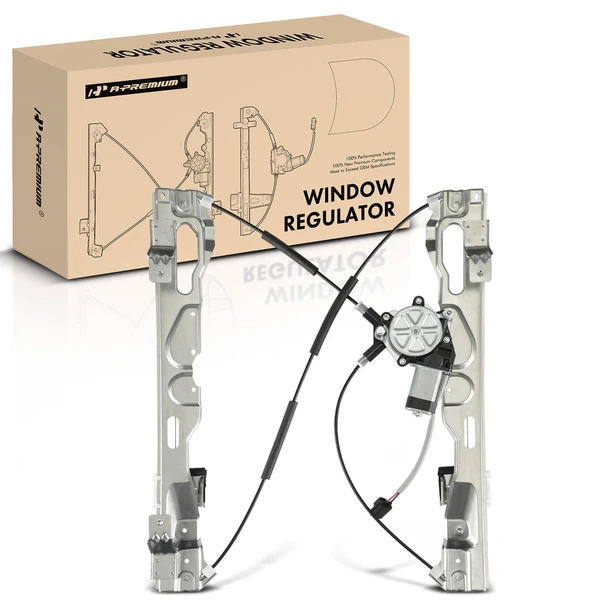 2009-2014 Ford F-150 1-Pc Power Window Regulator and Motor Assembly Rear Right Passenger Side Electric with Motor A-Premium APWR2810