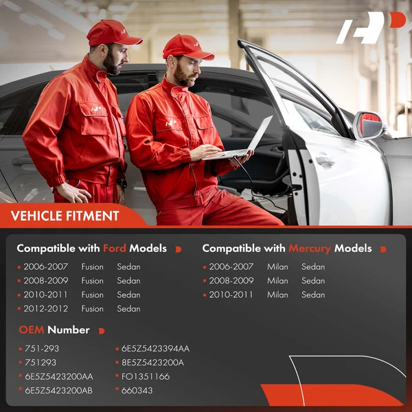 Front Passenger Power Window Motor & Regulator for Ford Fusion Mercury Milan