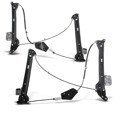 2 Pcs Front Power Window Regulator without Motor