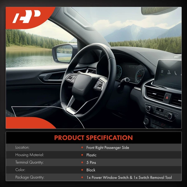 Front Passenger Power Window Switch for Dodge Ram 1500 2002-2006 Ram 2500