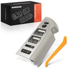 Front Driver Gray Window Switch for 2007-2014 GMC Sierra 3500 HD
