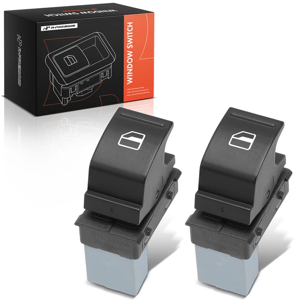 2 Pcs Rear Power Window Switch for 2006-2009 Volkswagen Rabbit